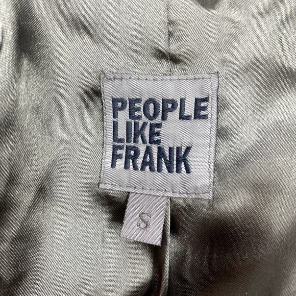 People Like Frank Womens Size S Gold Detail Crinkle Blazer - Picture 3 of 7